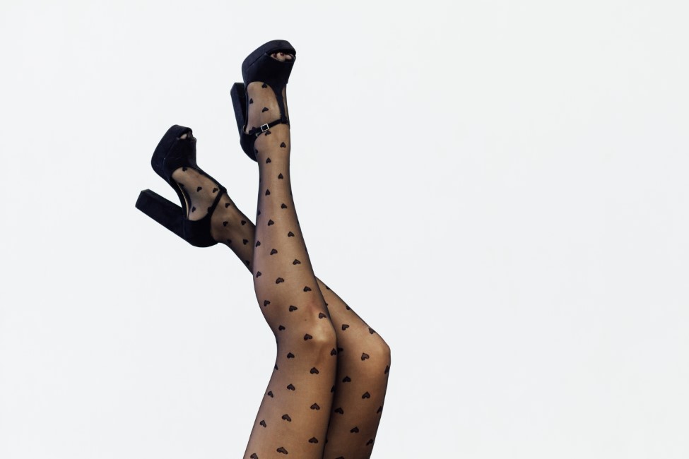 collants coeurs 